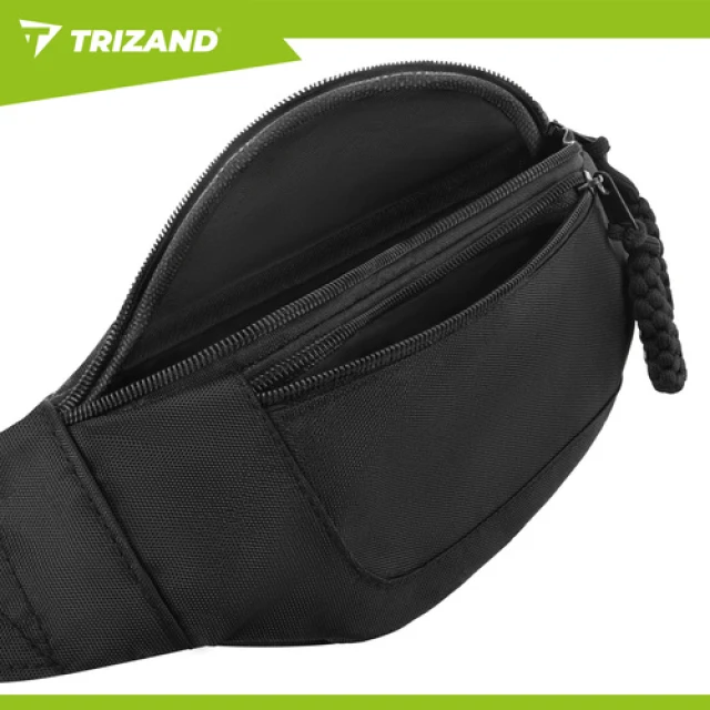 Сумка на пояс для бега Trizand 37x15x7 см Black (5900779963030)
