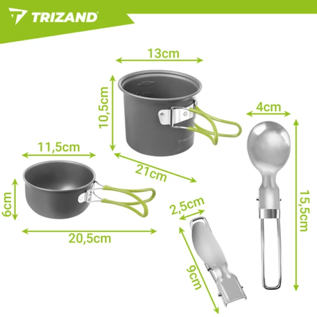 Набор туристических котелков Trizand 1,2 л (5900779963078)