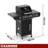 Газовий гриль Kaminer Varen Black 3.0 2+1 10 кВт Black (5900779963108)