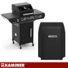 Газовий гриль Kaminer Varen Black 3.0 2+1 10 кВт Black (5900779963108)