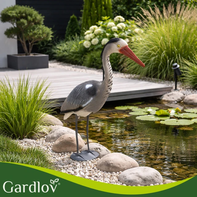 Фігурка садова Чапля Gardlov 66 см Grey (5900779963122)