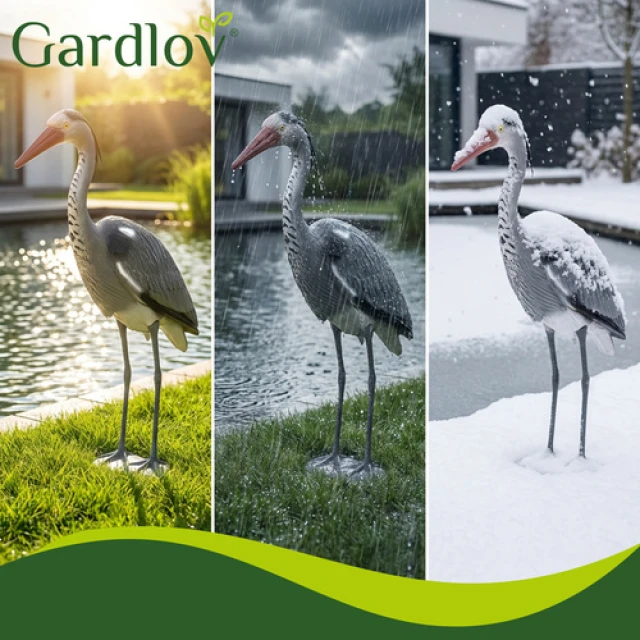 Фігурка садова Чапля Gardlov 66 см Grey (5900779963122)