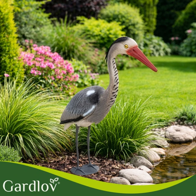 Фігурка садова Чапля Gardlov 66 см Grey (5900779963122)