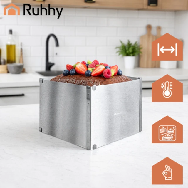 Форма для випічки регульована прямокутна Ruhhy 20-38 x 24-45 x 15 см (5900779963177)