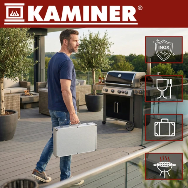 Набір для гриля Kaminer 26 предметів (5900779963207)