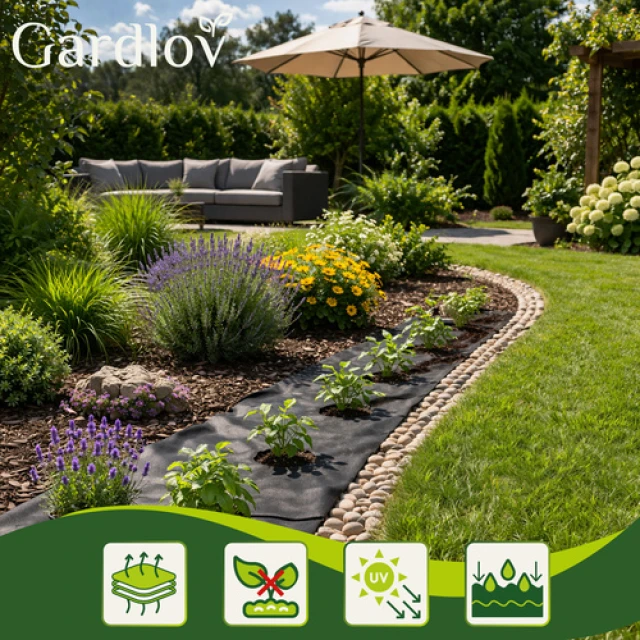 Агроволокно чорне Gardlov 1,6x20 м 50 г/м² з УФ-захистом (5900779963375)