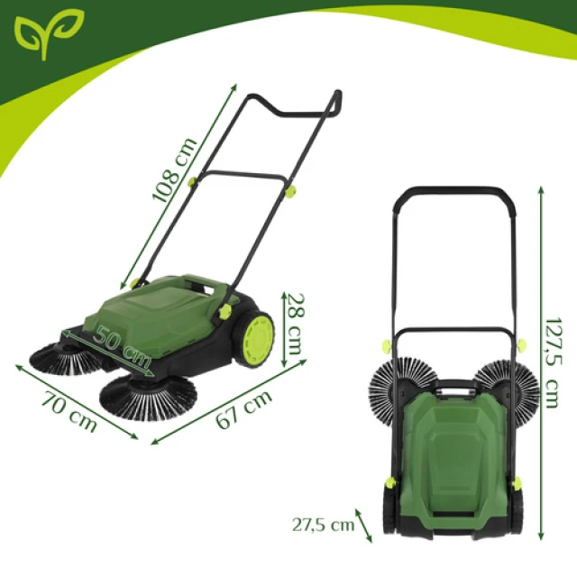 Підмітальна машина ручна Gardlov Nexo 68 см 24 л (5900779963405)