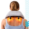 Масажер для шиї Isomedix Shiatsu 22,2 Вт з підігрівом LED USB-C (5900779963412)
