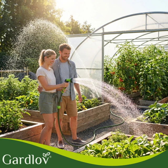 Котушка для шланга автоматична Gardlov 20 м з розпилювачем 7 режимів (5900779963580)