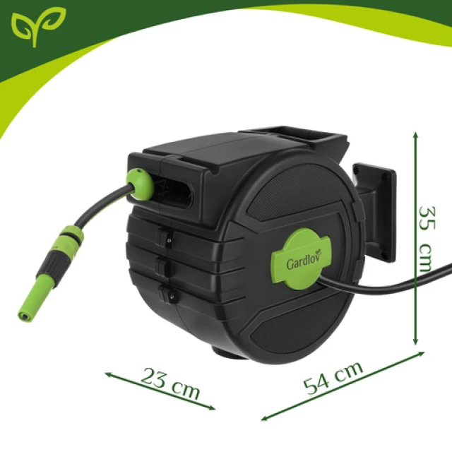 Котушка для шланга автоматична Gardlov 20 м з розпилювачем 7 режимів (5900779963580)