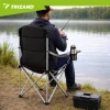 Крісло складне туристичне з підлокітниками Trizand Black/Grey (5900779963689)