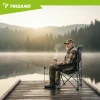 Крісло складне туристичне з підлокітниками Trizand Black/Grey (5900779963689)