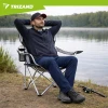 Крісло складне туристичне з підлокітниками Trizand Black/Grey (5900779963689)