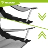 Крісло складне туристичне з підлокітниками Trizand Black/Grey (5900779963689)