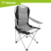 Крісло складне туристичне з підлокітниками Trizand Black/Grey (5900779963689)