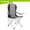 Крісло складне туристичне з підлокітниками Trizand Black/Grey (5900779963689)