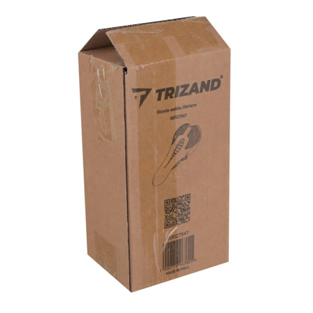 Сідло велосипедне Trizand 28x14 см Black (5900779963801)