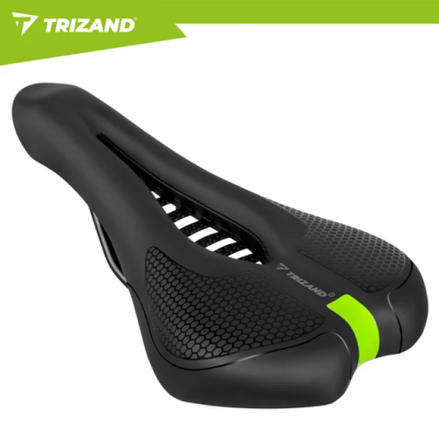 Сідло велосипедне Trizand 28x14 см Black (5900779963801)