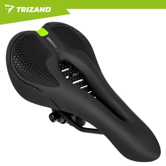 Сідло велосипедне Trizand 28x14 см Black (5900779963801)