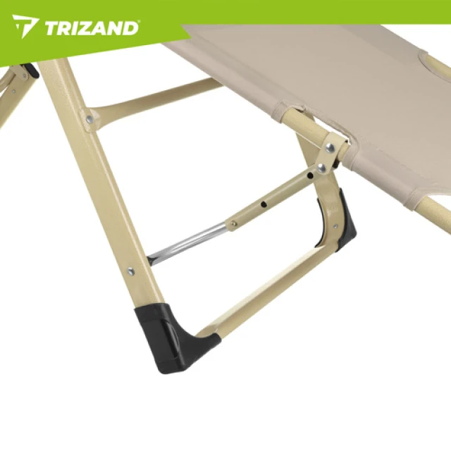 Шезлонг складной Trizand 60x177x30 см Beige (5900779963856)