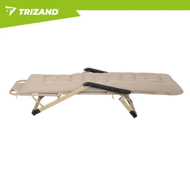Шезлонг складной Trizand 60x177x30 см Beige (5900779963856)