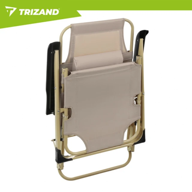 Шезлонг складной Trizand 60x177x30 см Beige (5900779963856)