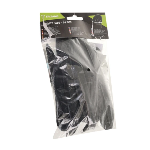 Вкладки до шолома самоклеючі Trizand EVA 54 шт Black (5900779963894)