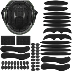 Вкладки до шолома самоклеючі Trizand EVA 54 шт Black (5900779963894)