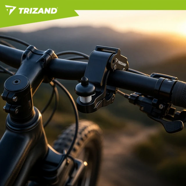 Звонок для велосипеда механический Trizand 100 дБ Black (5900779963900)