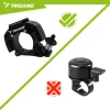 Звонок для велосипеда механический Trizand 100 дБ Black (5900779963900)