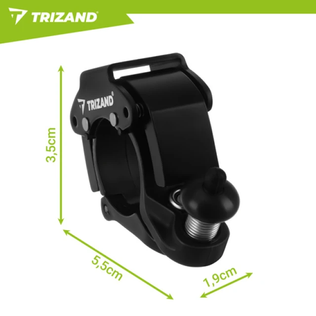 Звонок для велосипеда механический Trizand 100 дБ Black (5900779963900)