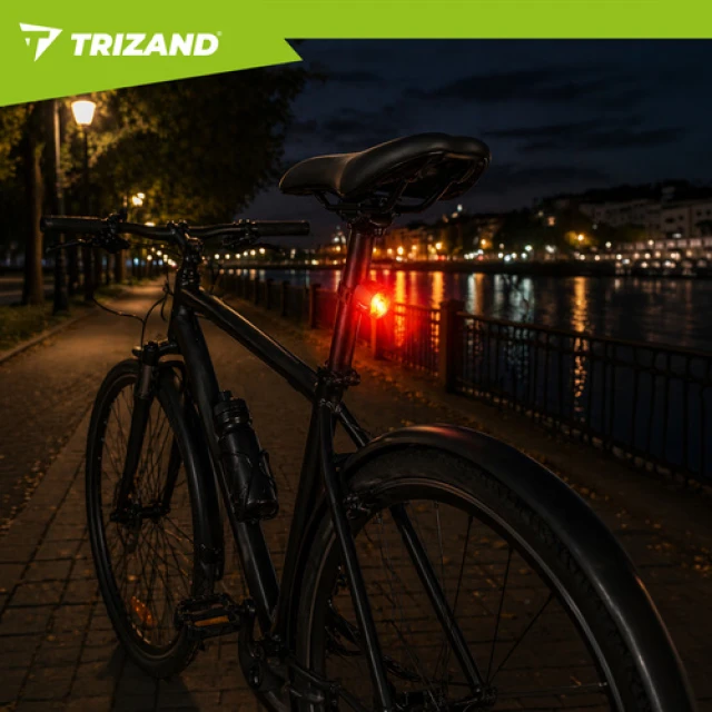 Ліхтар велосипедний задній Trizand LED USB 6 режимів IP66 Red (5900779963917)