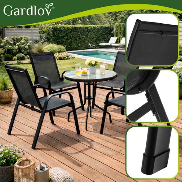 Комплект садових стільців Gardlov 4 шт (5900779963931)