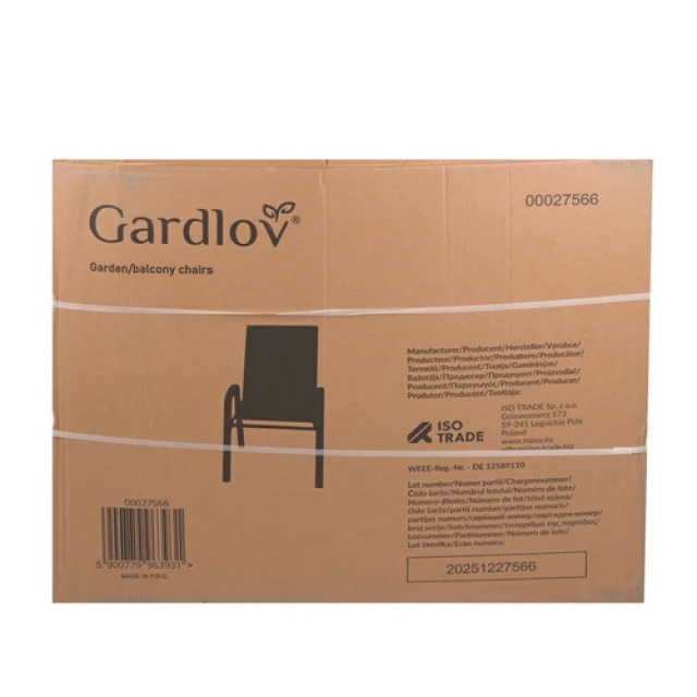 Комплект садових стільців Gardlov 4 шт (5900779963931)