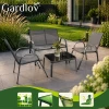 Комплект садових меблів диван Gardlov 2 крісла балконний столик 4 місця Grey (5900779964075)