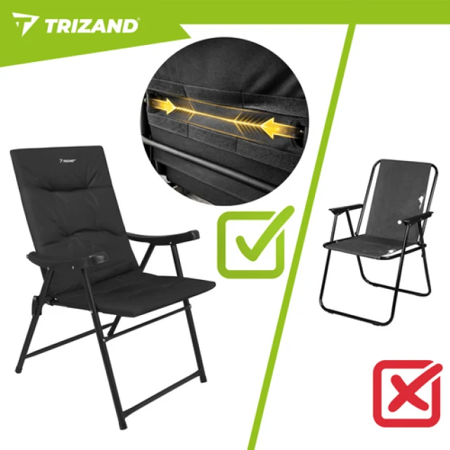 Крісло туристичне складне Trizand 59x70x91 см (5900779964112)