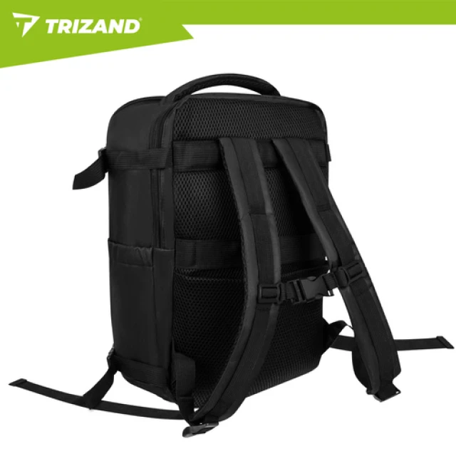 Рюкзак туристичний Trizand 42x32x40 см з USB Black (5900779964143)