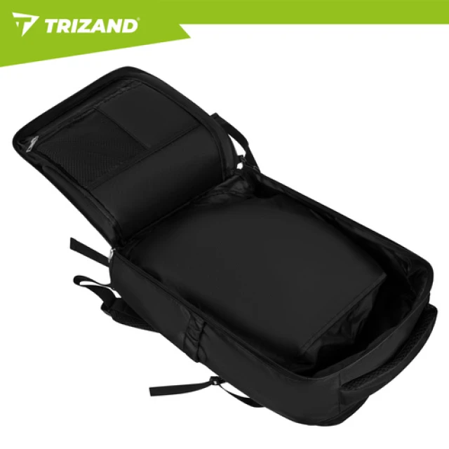 Рюкзак туристичний Trizand 42x32x40 см з USB Black (5900779964143)