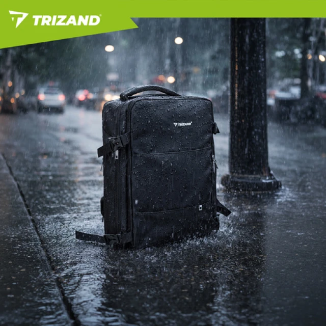 Рюкзак туристичний Trizand 42x32x40 см з USB Black (5900779964143)