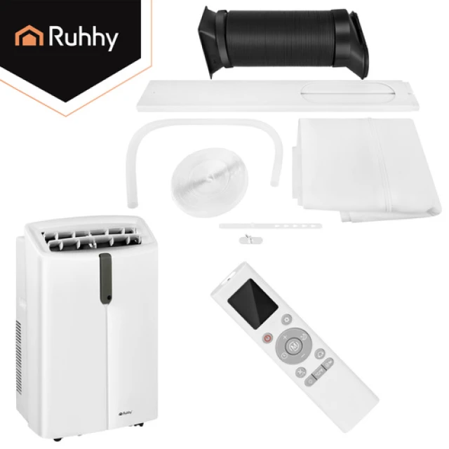Мобільний кондиціонер Ruhhy 3,5 кВт Wi-Fi 12000 BTU 30 м² (5900779964167)