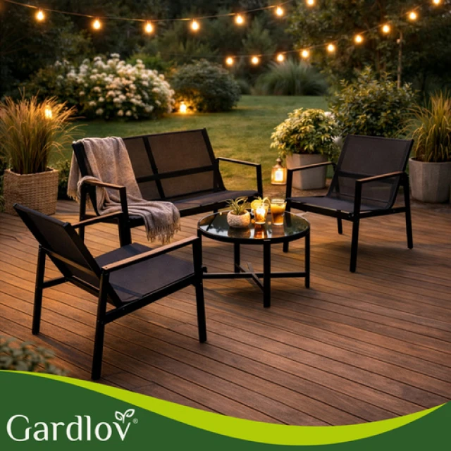 Комплект садових меблів стіл + Gardlov 2 стільці + диван (5900779964198)