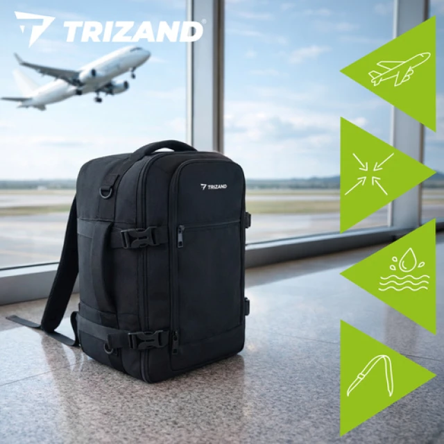 Рюкзак туристический Trizand 40x25x20 см 20 л Black (5900779964358)