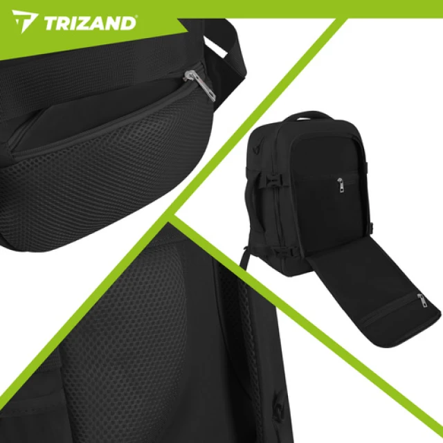 Рюкзак туристический Trizand 40x25x20 см 20 л Black (5900779964358)