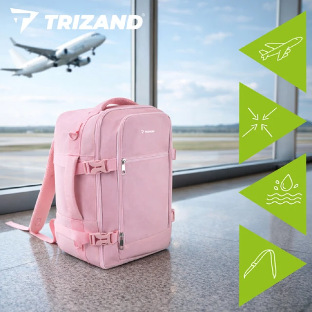Рюкзак туристический Trizand 40x25x20 см 20 л Pink (5900779964365)