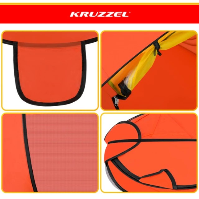 Намет пляжний для дітей Ведмедик Kruzzel 180x95x82 см (5900779964402)