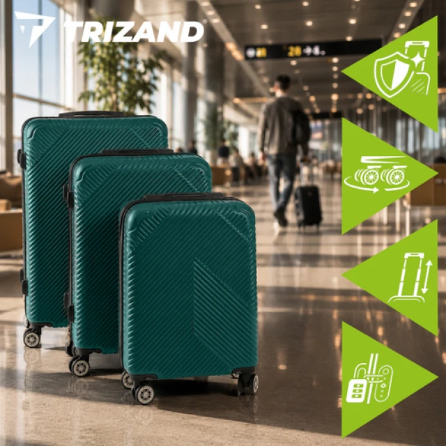 Набір валіз Trizand 3 шт Green (5900779964433)