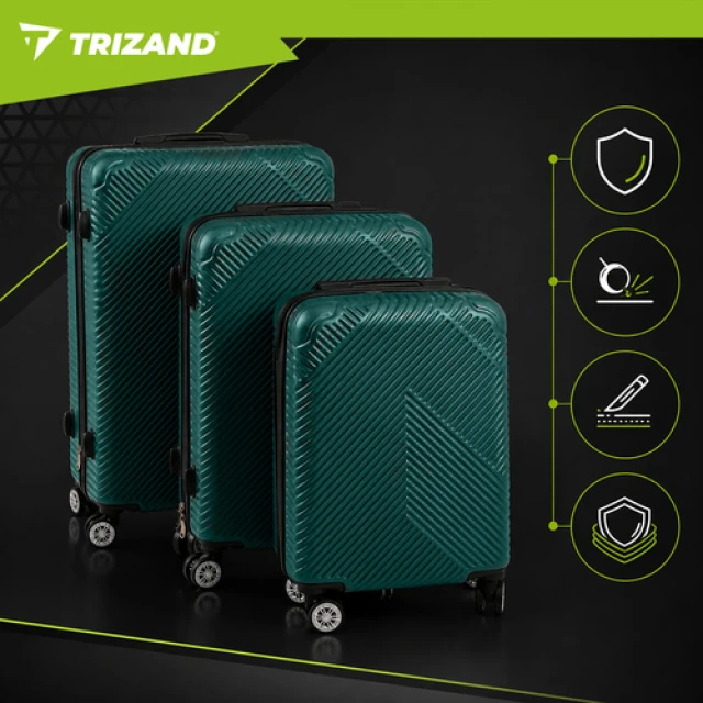 Набір валіз Trizand 3 шт Green (5900779964433)