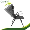 Садове крісло складане регульоване з підголівником Gardlov Black 2 шт (5900779964457)
