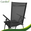 Садове крісло складане регульоване з підголівником Gardlov Black 2 шт (5900779964457)