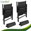 Садове крісло складане регульоване з підголівником Gardlov Black 2 шт (5900779964457)